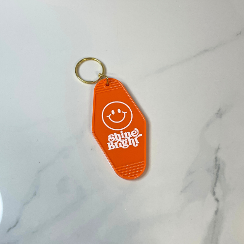 Shine Bright Motel Keychain