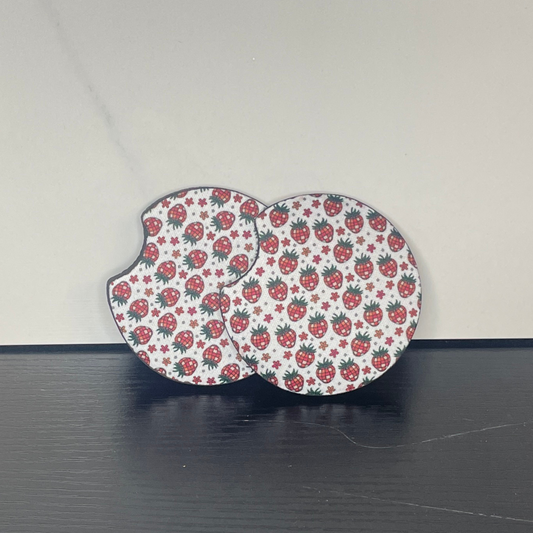 Disco Strawberry Car Coaster