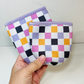 Purple Checkered Coffee Sleeve