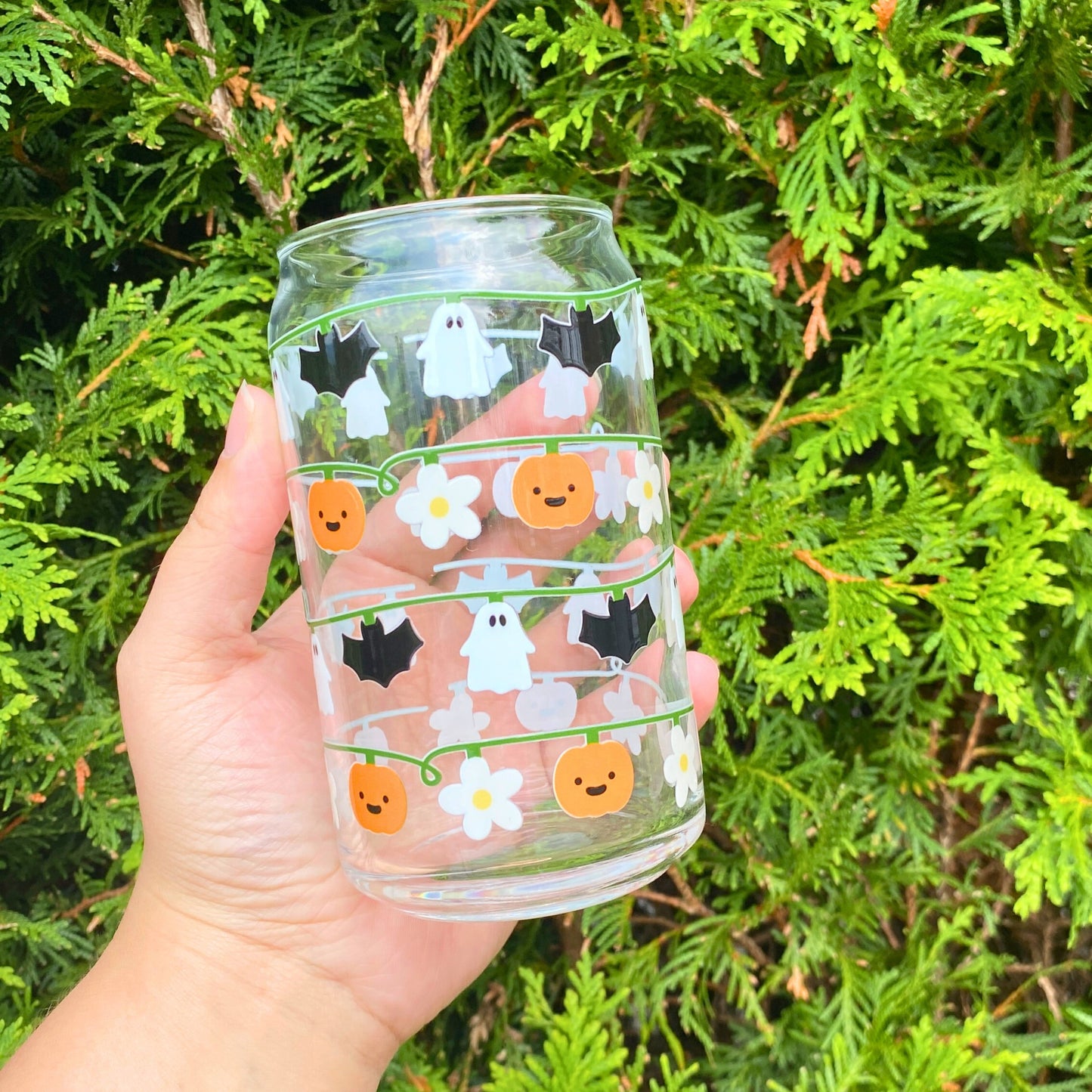 Halloween Lights Glass Cup