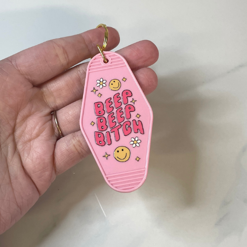 Beep Beep Motel Keychain