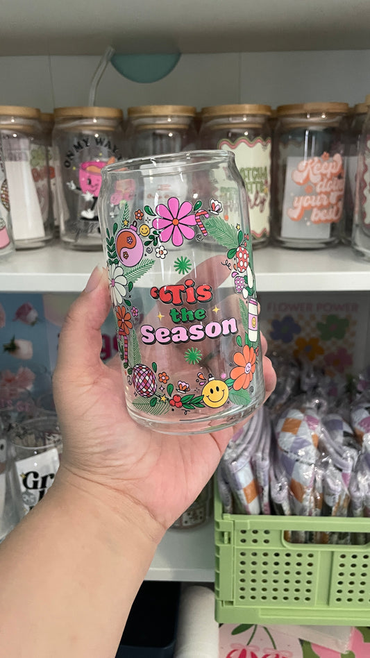 Tis' the Season Glass Cup