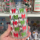 Pretty Christmas Glass Cup