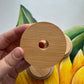 Bamboo Lid with Straw Hole